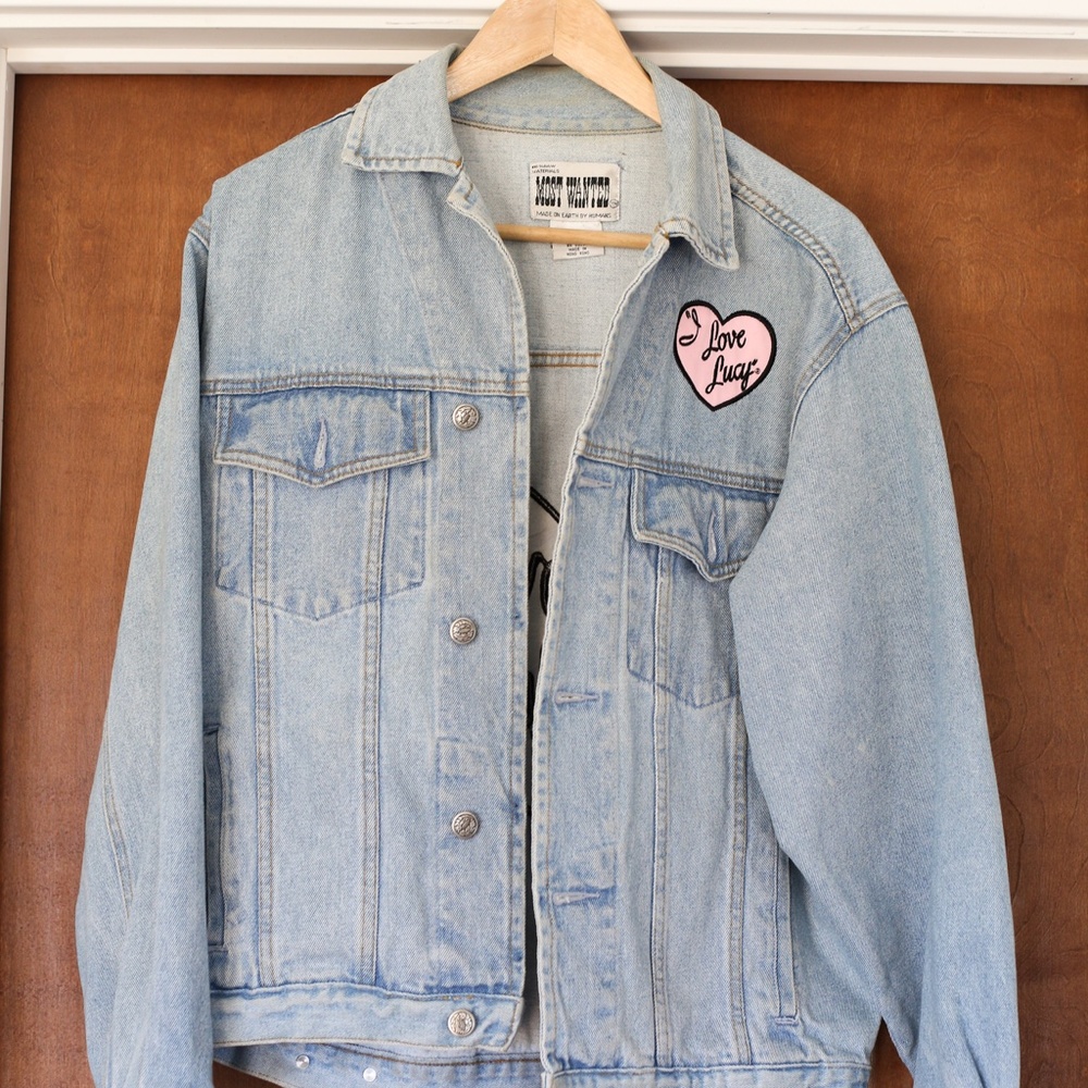 Raw Denim Vintage "I Love Lucy" Jacket